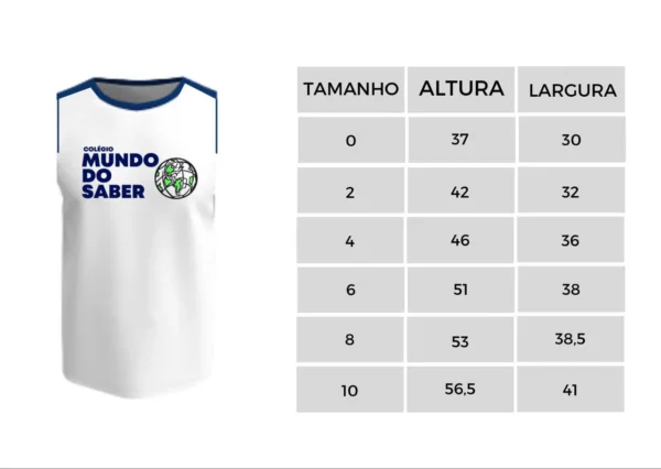 Camiseta Infantil Regata - Berçário ao Pré 2 - Image 2