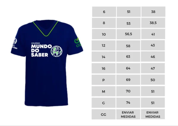 Camiseta Ensino Fundamental Manga Curta - 1º ao 9º Ano - Image 2