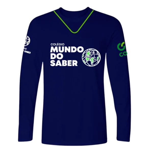 Camiseta Ensino Fundamental Manga Longa - 1º ao 9º Ano